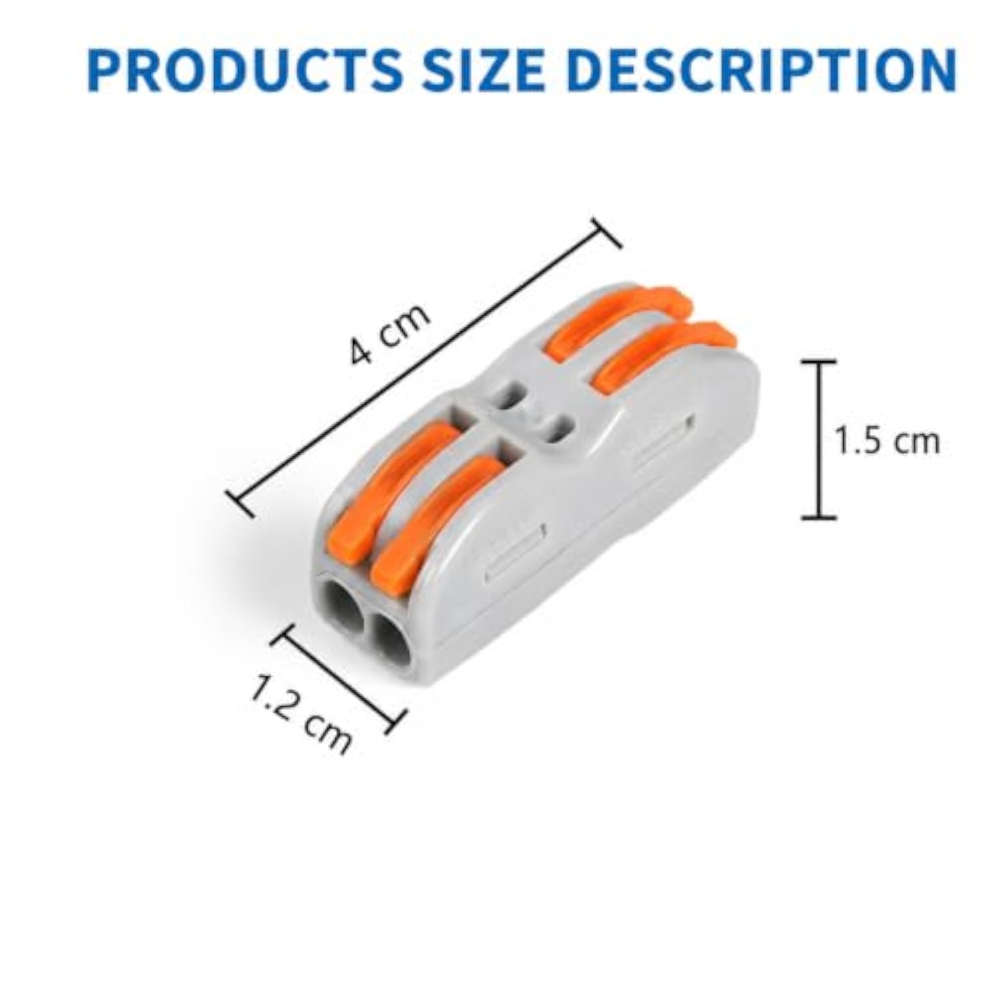 Wire Connector 2 In 2 Out, Electrical Wire Joiner, 30 Pcs